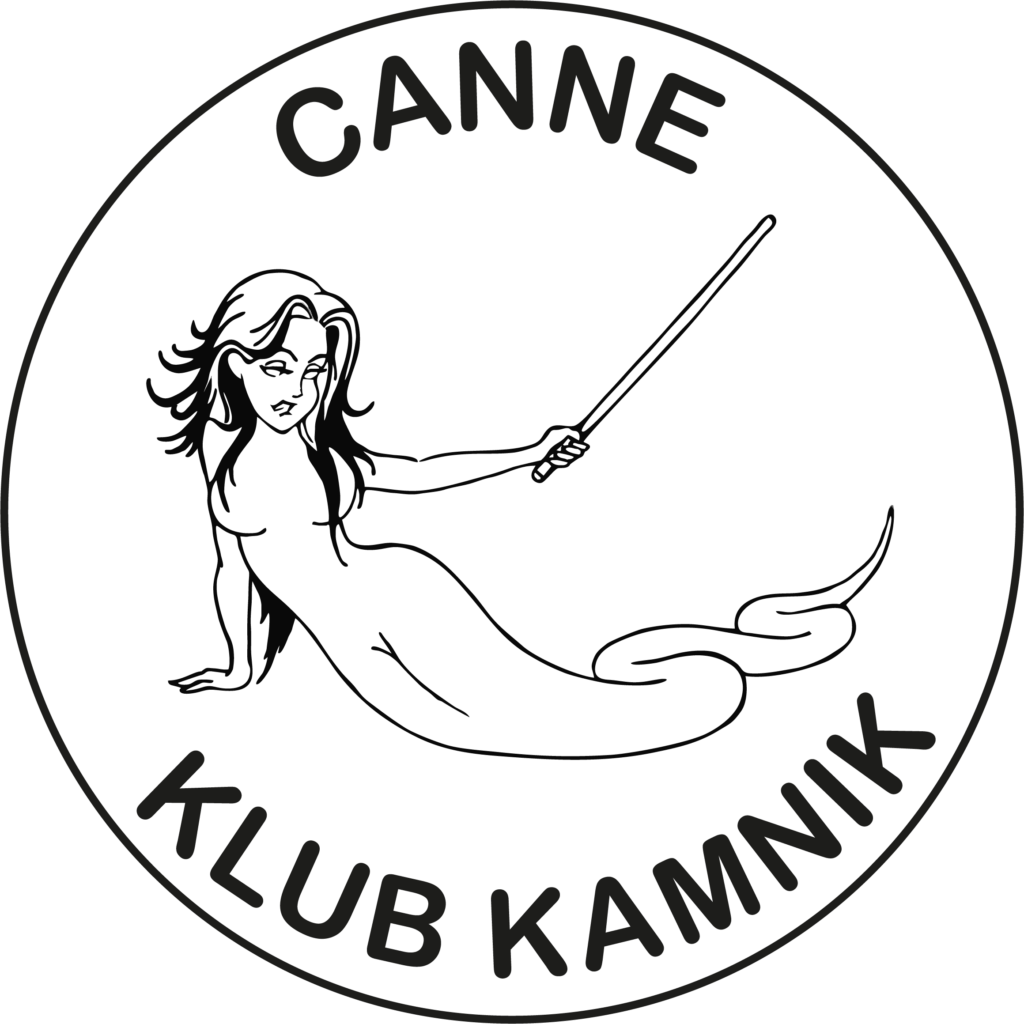Countess Veronika holding a stick for the Canne Klub Kamnik